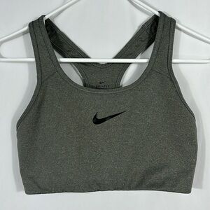 Nike Dri-Fit Grey Racerback Sports Bra | Size Large